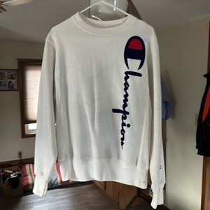 White Champion Sweater